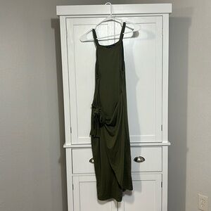 Merokeety tie waist ruched bodycon mini dress